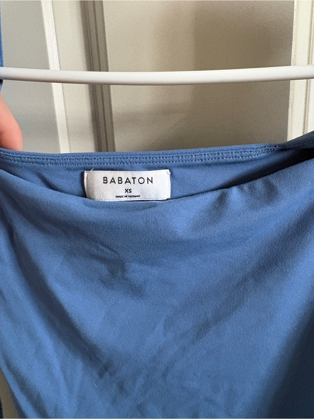 Babaton Slate Blue Boatneck Top - Picture 3 of 7